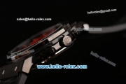 Hublot Classic Fusion Asia 3836 Automatic PVD Case with Red Stick Markers Black Leather Strap and Skeleton Dial