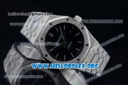 Audemars Piguet Royal Oak 41MM Asia Automatic Steel Case with Black Dial and Steel Bracelet (EF)