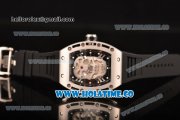 Richard Mille RM 52-01 Miyota Quartz Steel Case with Skull Skeleton Dial and White Markers