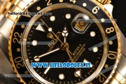 Rolex GMT-Master Vintage Black Dial With Black Bezel 2813 Auto Two Tone Jubilee