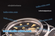 Rolex Submariner Automatic Movement Silver Case with Black Dial and Bezel-Orange Marker