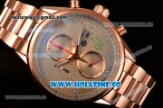 Tag Heuer Carrera Signature Chrono Miyota Quartz Rose Gold Case/Bracelet with Grey Dial and White Arabic Numeral Markers