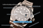 Rolex Submariner Clone Rolex 3135 Automatic Steel Case/Bracelet with Black Dial and White Dot Markers - 1:1 Original(NOOB)