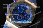 Audemars Piguet Royal Oak Offshore Chronograph 3126 Auto Steel Case with Blue Dial and Blue Rubber Strap - 1:1 Original (JF)