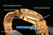 Audemars Piguet Royal Oak 41MM Miyota 9015 Automatic Full Yellow Gold with White Dial and Stick Markers (BP)