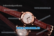Vacheron Constantin Malte Swiss ETA 2824 Automatic Rose Gold Case with Diamonds Markers and White Dial