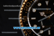 Rolex GMT-Master II Asia 2813 Automatic Steel Case with Black Dial and Black Nylon Strap Dot Markers