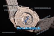 Audemars Piguet Royal Oak Offshore Clone AP Calibre 3126 Automatic Steel Case with Grey Dial and Arabic Numeral Markers (EF)