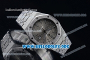 Audemars Piguet Royal Oak 41MM Asia Automatic Steel Case with Gray Dial Stick Markers and Steel Bracelet (EF)