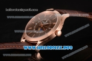 Patek Philippe Grand Complications Perpetual Calendar Miyota Quartz Rose Gold Case with Brown Dial and Rose Gold Stick Markers