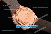 Audemars Piguet Royal Oak Offshore Miyota Quartz Rose Gold Case with PVD Bezel and Stick Markers (EF)