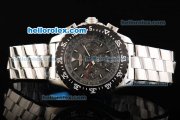 Breitling Skyracer Automatic Movement Steel Case with PVD Bezel and Black Dial-White Stick Markers