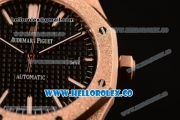 Audemars Piguet Royal Oak Clone Calibre AP 3120 Automatic Full Rose Gold with Black Dial and Stick Markers (EF)