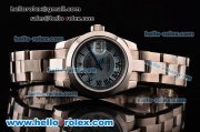 Rolex Datejust 26MM Asia 2813 Automatic Steel Case with Roman Markers Blue Dial and Steel Strap