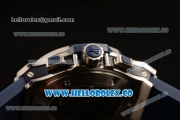 Hublot Big Bang Chrono Swiss Valjoux 7750 Automatic Steel Case with Blue Dial and Blue Rubber Strap (YF)