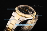 Rolex Datejust II Rolex 3135 Automatic Movement Steel Case with Gold Bezel and Two Tone Strap