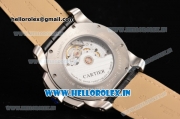 Cartier Calibre De Swiss ETA 2824 Automatic Steel Case with Black Dial and White Roman Numeral Markers