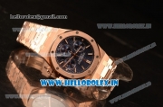 Audemars Piguet Royal Oak Chrono Full Rose Gold With Blue Dial 7750 Automatic