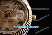 Rolex Day-Date II Asia Automatic Two Tone Case/Bracelet with Yellow Gold Dial and Luminous Hands