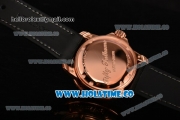 BlancPain Fifty Fathoms Swiss ETA 2836 Automatic Rose Gold Case with Black Dial and Stick/Arabic Numeral Markers (NOOB)