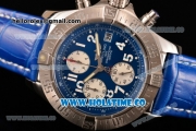 Breitling Avenger Seawolf Miyota Quartz Steel Case with Blue Dial and White Arabic Numeral Markers