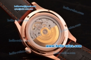 IWC Portuguese Swiss ETA 2836 Automartic Rose Gold Case with White Dial and Numeral Markers