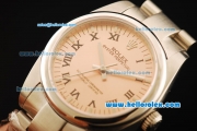 Rolex Air King Automatic Movement ETA Coating Case and Orange Dial and Black Roman Numerals