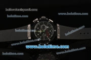 Hublot Big Bang Ayrton Senna Chronograph Miyota Quartz Movement PVD Case with Black Dial and Black Rubber Strap