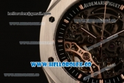 Audemars Piguet Royal Oak Skeleton Asia 2813 Automatic Steel Case with Skeleton Dial White Stick Markers and Steel Bracelet