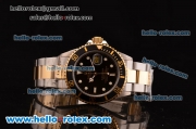 Rolex Submariner 2813 Automatic Movement Two Tone Strap with Black Bezel and Dial