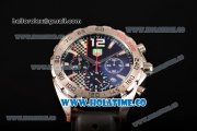 Tag Heuer Formula 1 Miyota OS20 Quartz Steel Case with Stick Markers Rubber Strap and Blue Dial