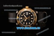 Rolex GMT-Master II Asia Automatic PVD Case with White Markers and Black Nylon Strap Rolex GMT-Master II Asia Automatic PVD Case with White Markers and Black Nylon Strap