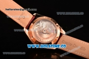 Omega Aqua Terra 150 M Co-Axial Clone Omega 8501 Automatic Rose Gold Case with White Dial and Stick Markers (EF)