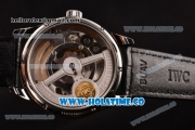 IWC Portuguese Tourbillon Hand-Wound F.A. Jones Swiss Tourbillon Manual Winding Steel Case with Black Dial and Arabic Numeral Markers - 1:1 Original