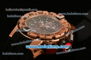 Richard Mille RM032 Chrono Swiss Valjoux 7750 Automatic Rose Gold Case with Skeleton Dial and White Markers