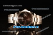 Rolex Datejust Oyster Perpetual Swiss ETA 2836 Automatic Steel Case Brown Dial With Roman Numeral Markers Steel Bracelet (BP)