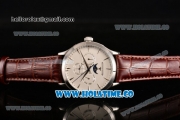 Jaeger-LECoultre Master Perpetual Calendar Asia Automatic Steel Case with White Dial and Stick Markers