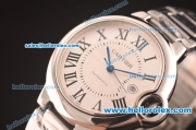 Cartier Ballon Bleu de Cartier Automatic with White Dial and SS Strap