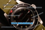 Rolex Milgauss Vintage Asia 2813 Automatic Steel Case with Black Dial and Green Nylon Strap