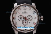 Corum Admiral's Cup Challenge Chrono Working Chronograph with White Dial
