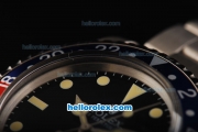Rolex GMT-Master Swiss ETA 2836 Automatic Movement Full Steel with Blue/Red Bezel and Yellow Markers