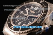 Breitling SuperOcean II Swiss ETA 2824 Automatic Steel Case with Black Dial and Steel Bracelet (GF)