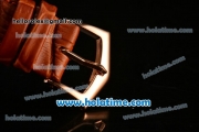 Patek Philippe Calatrava Miyota OS2035 Quartz Rose Gold Case with White Dial and Stick Markers