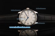 IWC Protofino Automatic Movement Steel Case with White Dial and Blue Arabic Numerals/Hands