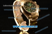 Rolex Daytona Yellow Gold Rolex 4130 Auto Best Edition 1:1 Clone Green Dial 116508