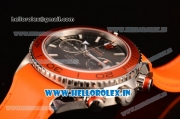 Omega Seamaster Planet Ocean Chrono Clone 9300 Automatic Steel Case with Black Dial and Orange Bezel - 1:1 Original