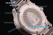 Ferrari Chronograph Miyota OS20 Quartz Full Steel with Silver Markers and White Dial