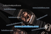 Richard Mille Tourbillon RM 057 Dragon Swiss ETA 2824 Automatic PVD Case with Black Rubber Strap and Rose Gold Dragon Dial - 1:1 Original