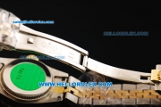 Rolex Datejust Automatic Movement Steel Case with Brown Dial and Gold Bezel-Two Tone Strap-Lady Model