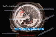 SevenFriday V3-S Japanese Miyota 8215 Automatic PVD Case with Black/White Dial and Black Leather Strap